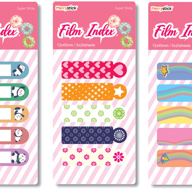Índices Adhesivos Fashion 5x12 cm 20 Hojas | Oh Box