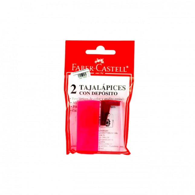 Sacapuntas Con Deposito X2 Faber Castell