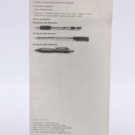 Boligrafo Lux Negro x3 Faber Castell