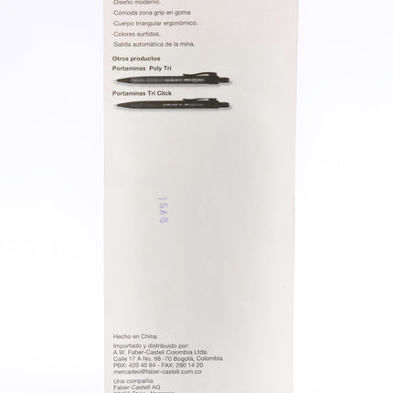 Portaminas Grip 0.7 Mm Con Minas Faber Castell