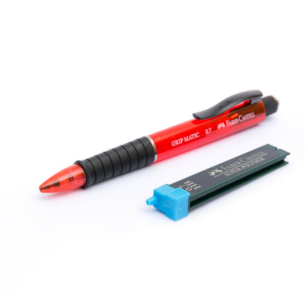 Portaminas Grip 0.7 Mm Con Minas Faber Castell