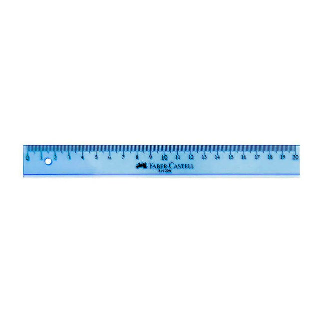 Regla Plana 20 Cm Faber Castell