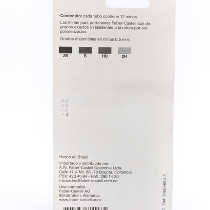 Minas HB 0.5 Mm x2 Faber Castell