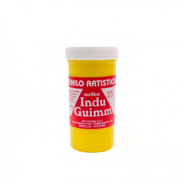 Vinilo Induguimm a base de agua 120cc Amarillo Cromo