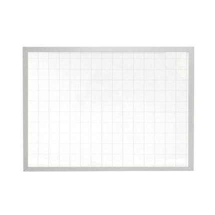 Tablero Acrílico Con Cuadrícula Marco Aluminio 40x60 cm | Artecma