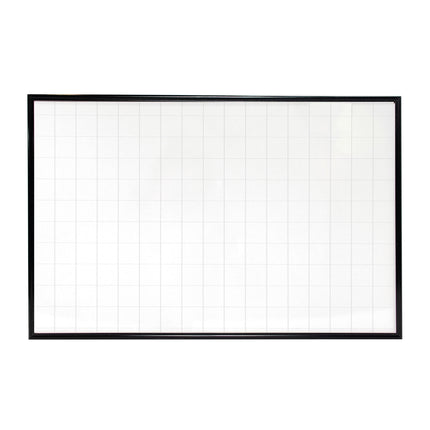 Tablero Acrílico Con Cuadrícula Marco Aluminio 80x120 cm | Artecma