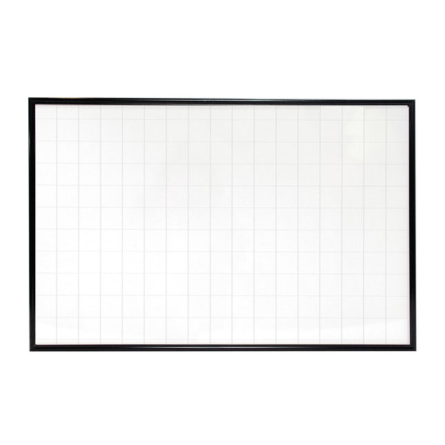 Tablero Acrílico Con Cuadrícula Marco Aluminio 80x120 cm | Artecma