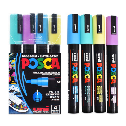 Set x4 Marcadores Posca Punta Media 1.8-2.5 mm
