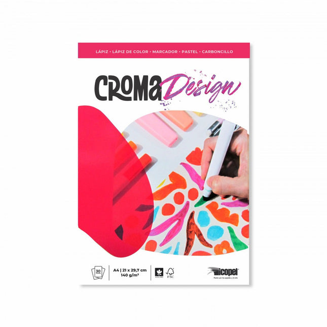 Block Croma Design A4 140 gr 30 Hojas | Icopel