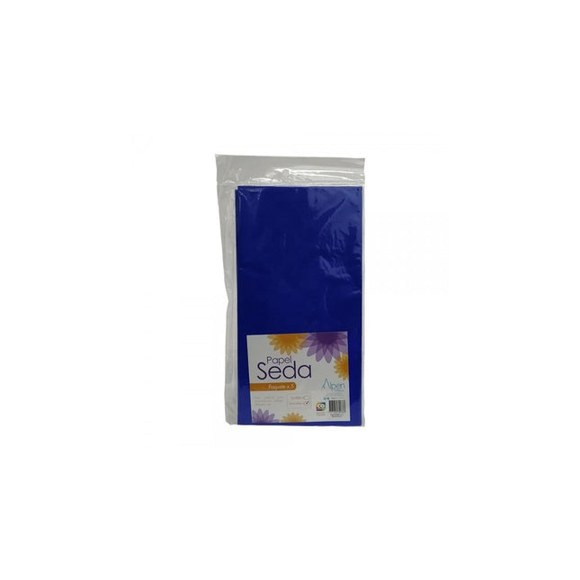 Papel Seda x5 Azul Oscuro