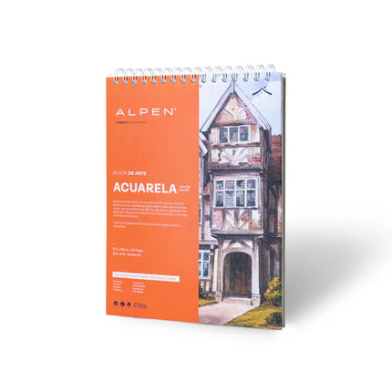 Block De Arte Acuarela 1/8 20 Hojas Alpen