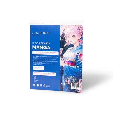 Block De Arte Manga Carta 30 Hojas Alpen