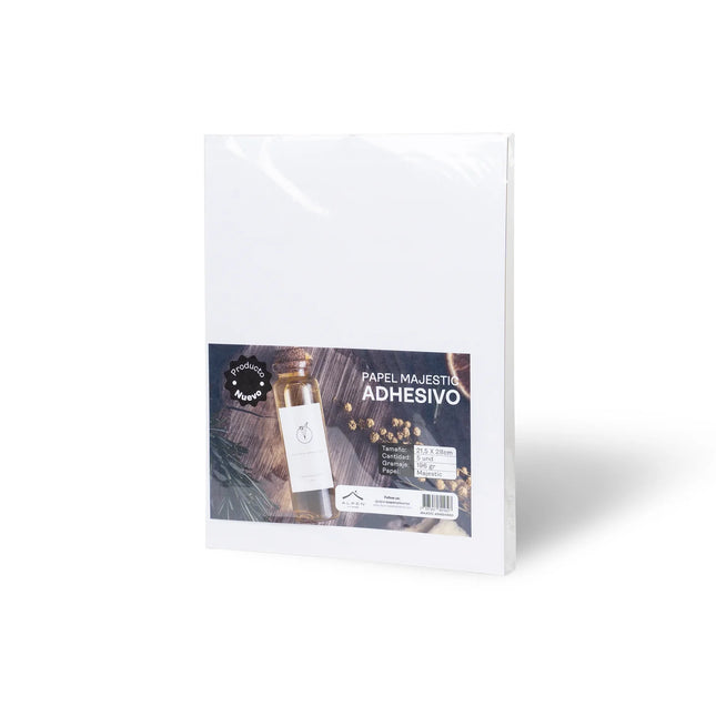 Papel Adhesivo Majestic 120 Grs Carta x5 Colores Claros Alpen