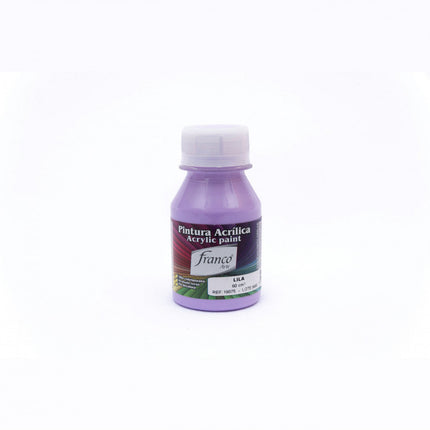 Pintura Acrílica Al Frío 60 ml Lila Franco Arte