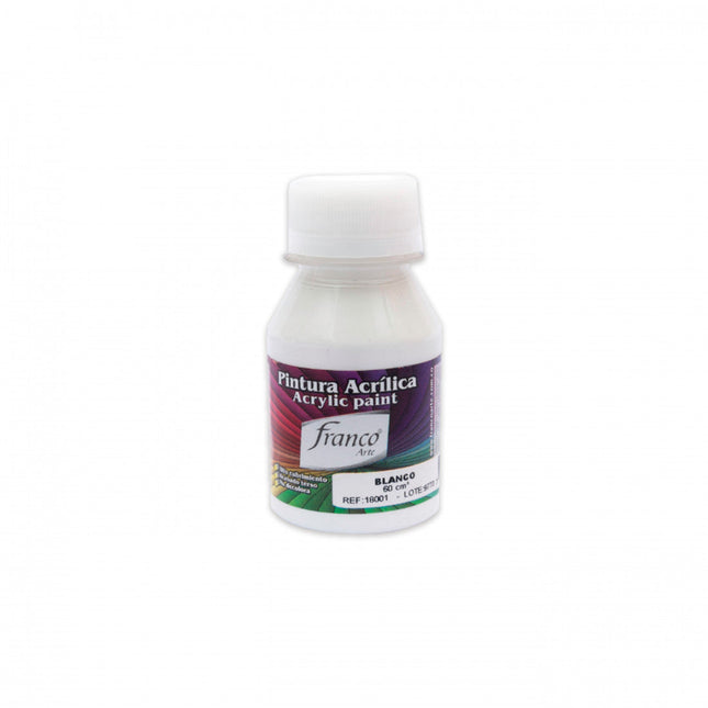 Pintura Acrílica Al Frío 60 ml Blanco Franco Arte