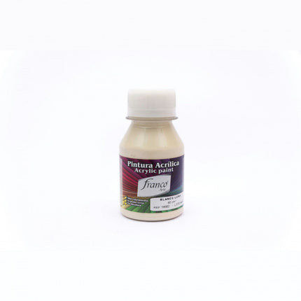 Pintura Acrílica Al Frío 60 ml Blanco Luna Franco Arte