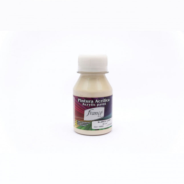 Pintura Acrílica Al Frío 60 ml Blanco Luna Franco Arte