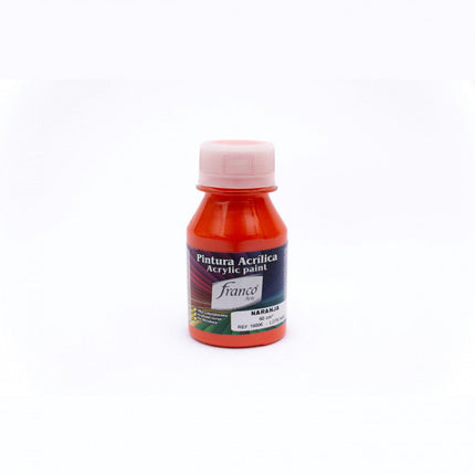Pintura Acrílica Al Frío 60 ml Naranja Franco Arte