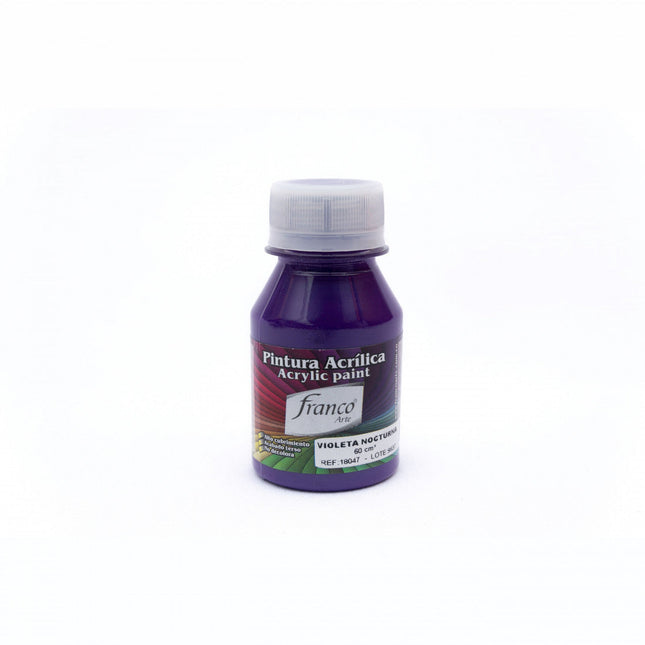 Pintura Acrílica Al Frío 60 ml Violeta Nocturna Franco Arte