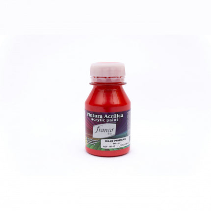 Pintura Acrílica Al Frío 60 ml Rojo Primario Franco Arte
