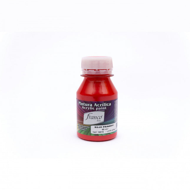 Pintura Acrílica Al Frío 60 ml Rojo Primario Franco Arte