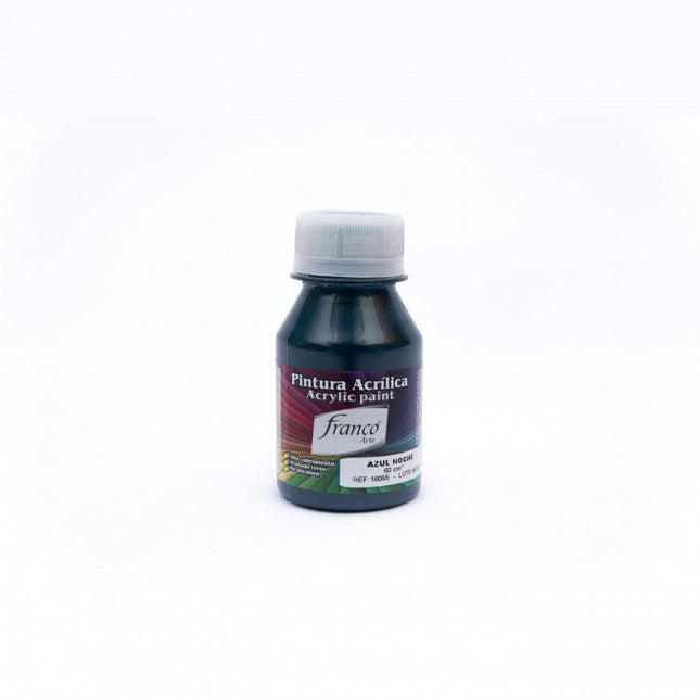 Pintura Acrílica Al Frío 60 ml Azul Noche Franco Arte
