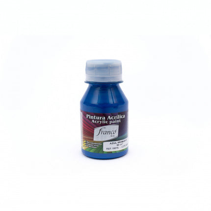 Pintura Acrílica Al Frío 60 ml Azul Primario Franco Arte