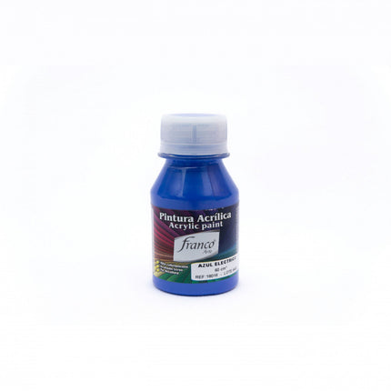 Pintura Acrílica Al Frío 60 ml Azul Eléctrico Franco Arte