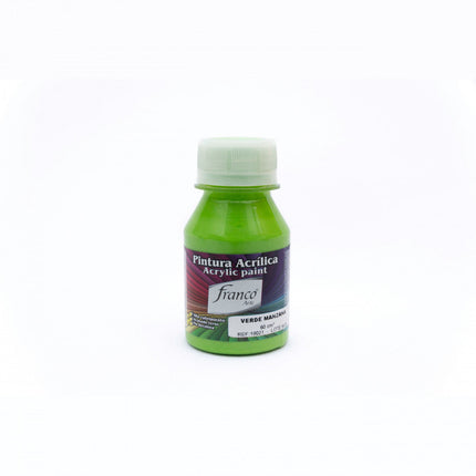 Pintura Acrílica Al Frío 60 ml Verde Manzana Franco Arte