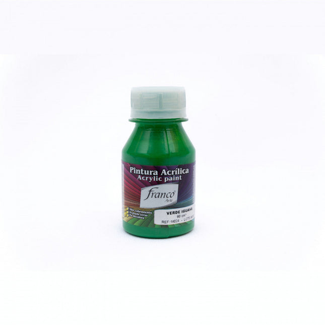 Pintura Acrílica Al Frío 60 ml Verde Iguana Franco Arte
