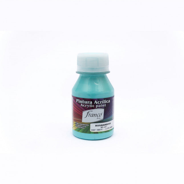 Pintura Acrílica Al Frío 60 ml Aguamarina Franco Arte