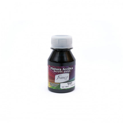Pintura Acrílica Al Frío 60 ml Negro Franco Arte