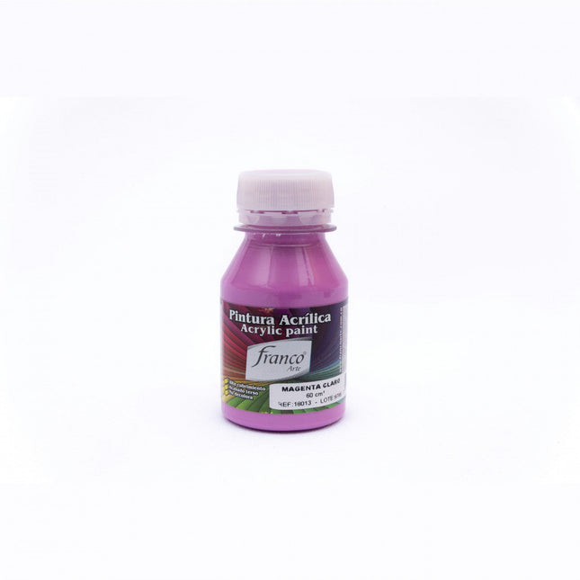 Pintura Acrílica Al Frío 60 ml Magenta Claro Franco Arte