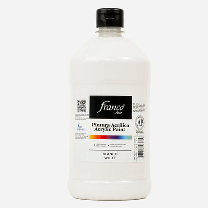 Pintura Acrílica Al Frío 1000 ml Blanco Franco Arte
