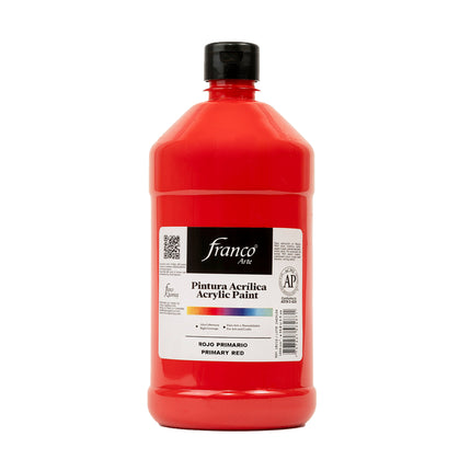 Pintura Acrílica Al Frío 1000 ml Rojo Primario Franco Arte