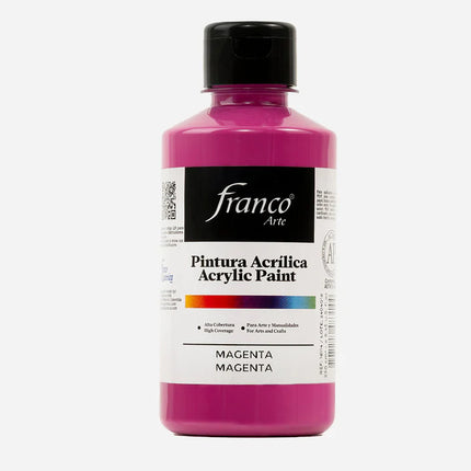 Pintura Acrílica Al Frío 250 ml Magenta Franco Arte