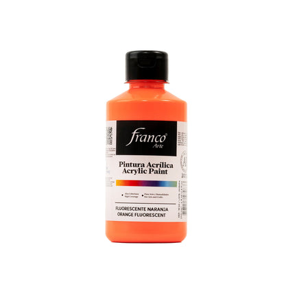 Pintura Acrílica Al Frío Naranja 250 ml Franco Arte