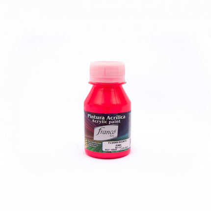Pintura Acrílica Al Frío 60 ml Fluorescente Pink Franco Arte