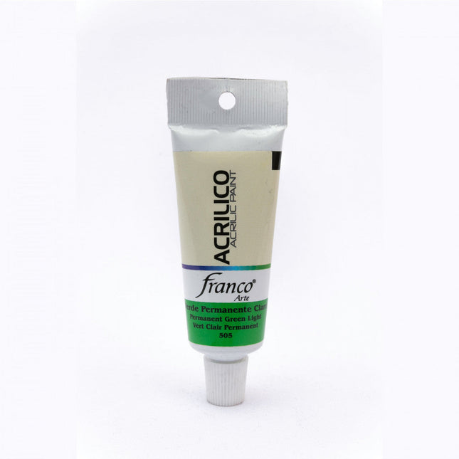 Acuarela 15 ml Verde Permanente Claro Franco Arte