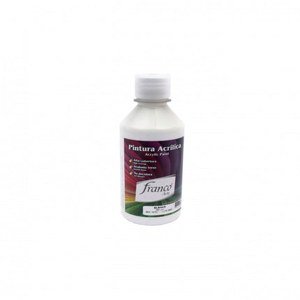 Pintura Acrílica Al Frío 250 ml Blanco Franco Arte