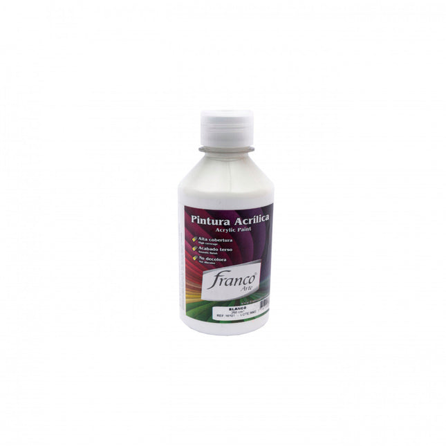 Pintura Acrílica Al Frío 250 ml Blanco Franco Arte