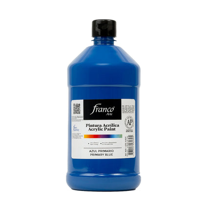 Pintura Acrílica Al Frío Azul Primario 250 ml Franco Arte