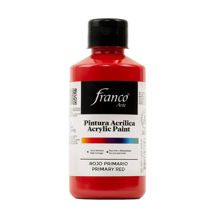 Pintura Acrílica Al Frío Rojo Primario 250 ml Franco Arte