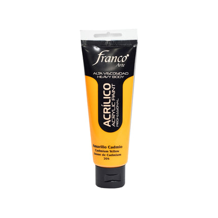 Acrílico 100 ml Amarillo Cadmio Franco Arte