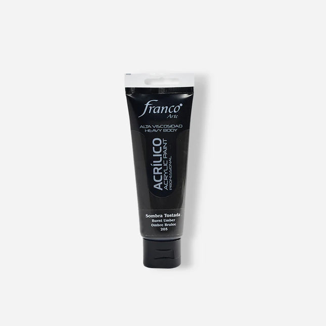 Acrílico 100 ml Sombra Tostada Franco Arte