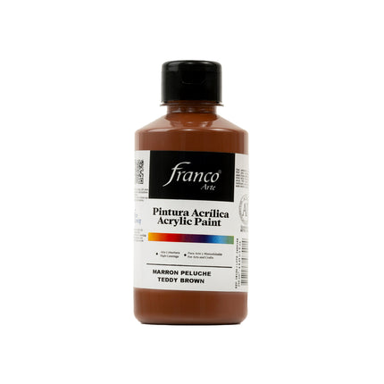 Pintura Acrílica Al Frío Marrón Peluche 250 ml Franco Arte