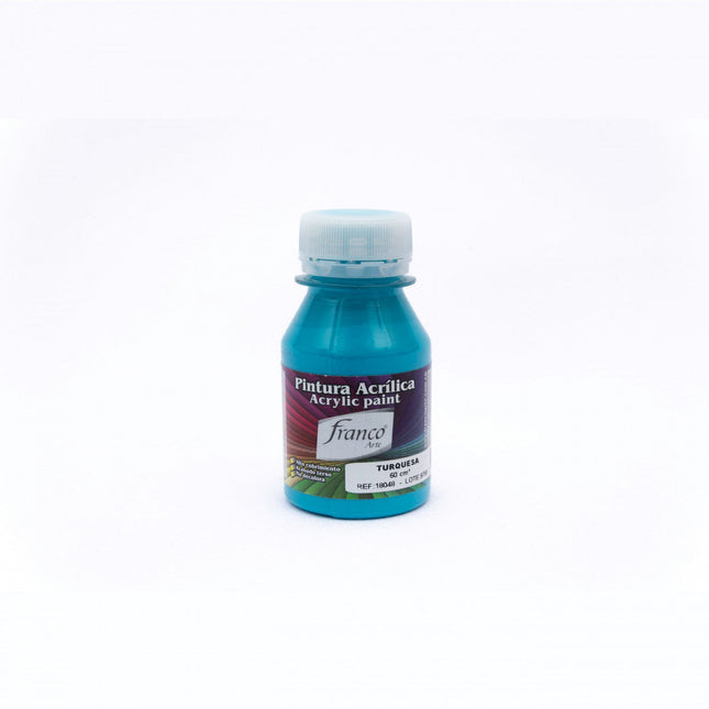 Pintura Acrílica Al Frío 60 ml Turquesa Franco Arte