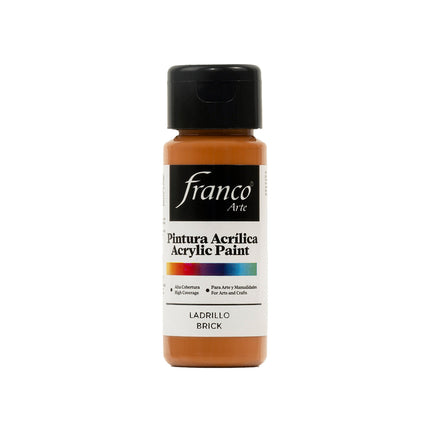 Pintura Acrílica Al Frío Ladrillo 60 ml Franco Arte