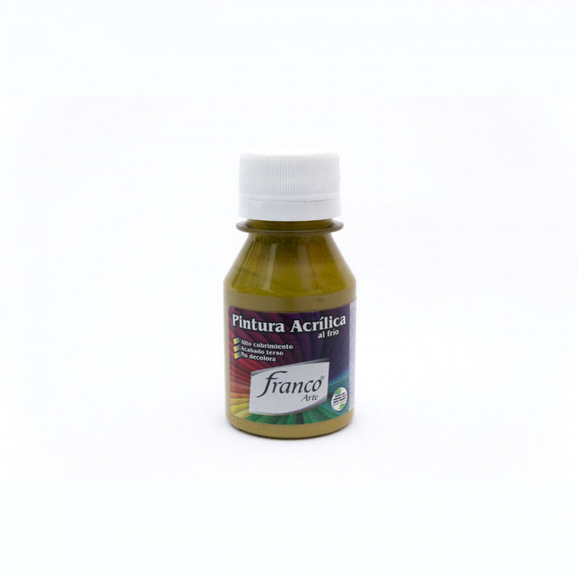 Pintura Acrílica Al Frío 60 ml Verde Óxido Franco Arte