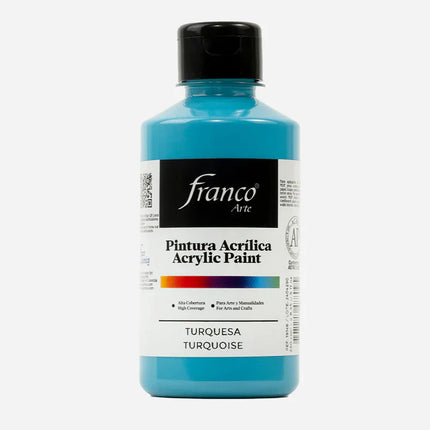 Pintura Acrílica Al Frío Turquesa 250 ml Franco Arte